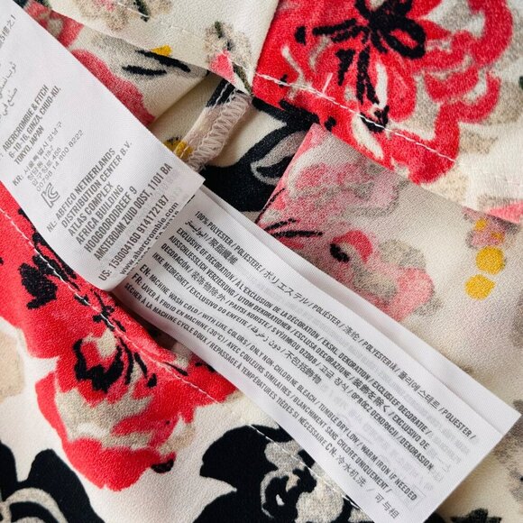 Abercrombie & Fitch Floral Print Sleeveless Dress S Polyester/Elastane - Picture 4 of 6